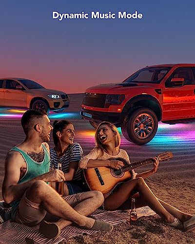 Govee Car Underglow Lights, 8 pcs, RGBIC Car Lights, App Control