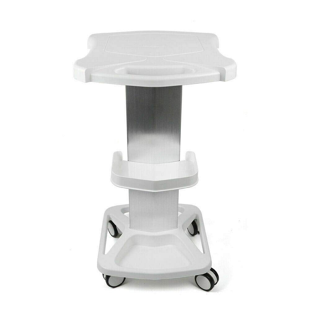 Tfcfl Beauty Salon Trolley Stand - Aluminum Alloy + Abs Rolling Cart Trolley Holder Stand Large Portable Tattoo Workstation Stan