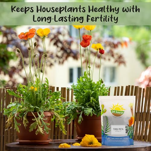 Soil Sunrise Terra-Preta Inspired Potting Soil (30 Quarts) Biochar-Enriched Sustainable Mix for Indoor/Outdoor Plants - size: 30 Quarts