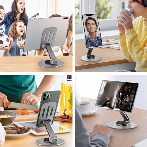 Universal Metal Cell Phone Stand, Grey - color: Grey