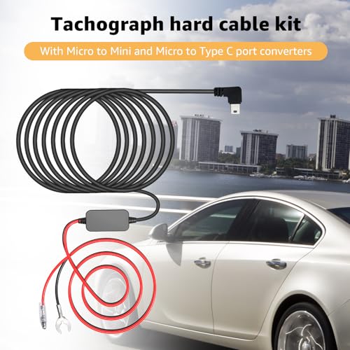 3-in-1 USB-C Micro USB & Mini USB Dash Cam Hardwire Kit