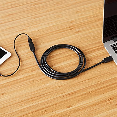 Amazon Basics USB 3.0 Extension Cable, A-Male to A-Female, 4.8Gbps High-Speed, Gold-Plated Connectors, 3.3 Foot, Black - size: 3.3 Feet