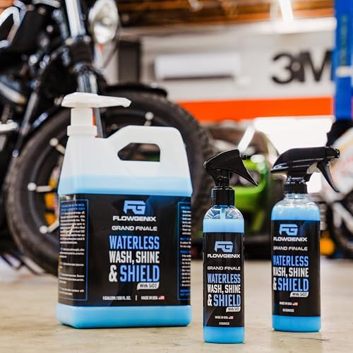 Grand Finale Waterless Car Wash Wax, Motorcycle Cleaner 1 Gal - color: Waterless Car Wash Spray (1 Gallon)