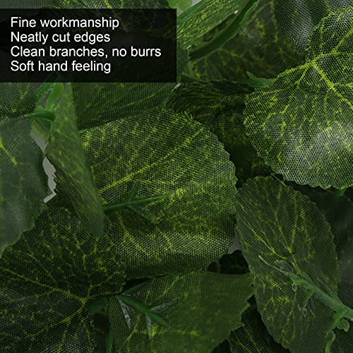 Pssopp Simulated Rattan Vine, EcoFriendly Plastic Hanging Plant False Vine for Aquarium Reptile Tank Decoration 2-2.5m Green Shell with Suction Cups