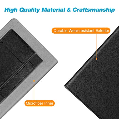 Fintie Stand Case for 6" Kindle Paperwhite 10th Gen 2018, Black - color: Black