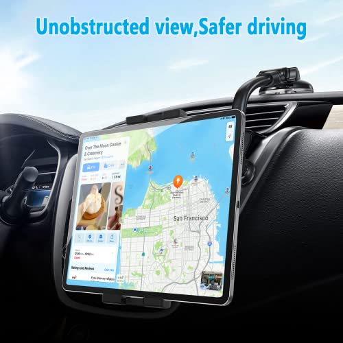 Dashboard Windshield Car Tablet Mount - 13 inch Flexible Gooseneck Arm