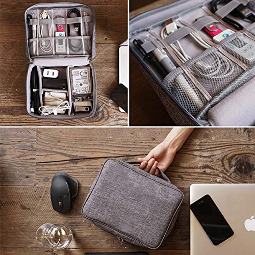 OrgaWise Electronics Travel Organizer, Two-Layer Tech Case - color: Two layer-Black