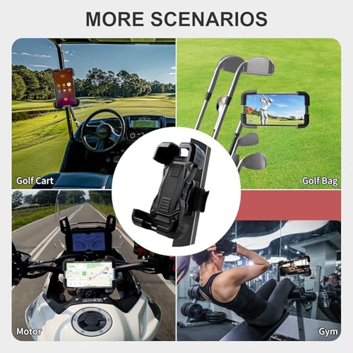 iLSKW Magnetic Golf Cart Phone Holder for EZGO Club Car Yamaha, Anti-Shake