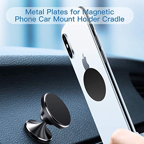 OWLKELA 10 Pcs Mount Metal Plate, Black - color: Black