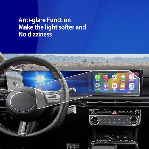 2025-2026 for Hyundai Tucson 【1-Pc Design】 Matte Screen Protector & AC Film - size: Tucson 12.3inch
