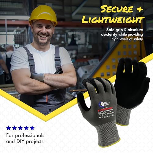 Quest Protective Apparel Cut Resistant Work Gloves (ANSI A1) – Lightweight Gloves for Gardening,DIY, Mechanical & General Handling – Breathable Grip Gloves for Men & Women – Medium, Pack of 3 - size: Medium, style: Pack of 3