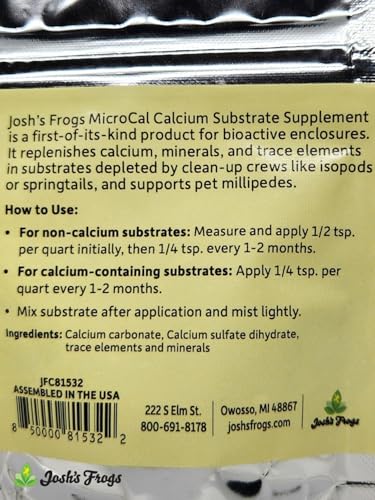 Josh's Frogs MicroCal Calcium Additive for Invertebrates, Soils and Substrates (.75 oz)