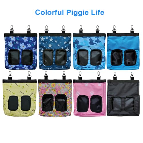 Guinea Pig Hay Feeder, Hanging Rabbit Hay Feeder Bag for Guinea Pigs Bunnies Chinchillas. Pinkbones - color: Pinkbones