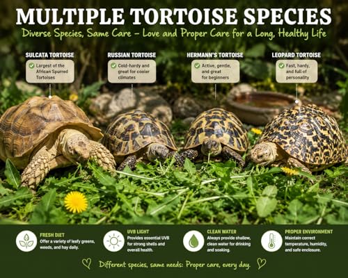 Tortoise Forage Seed Mix – Grow Fresh Grazing Greens for Sulcata, Russian & Hermann's Tortoises – Oats, Rye & Alfalfa Blend for Indoor Trays or Outdoor Enclosures – Non-GMO Seed (1 lb)