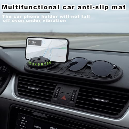 1 Pcs Car Anti Slip Mat Phone Holder,Multifunction Car Anti-Slip Mat,Multifunctional Anti,Multi Function,for Phones, Sunglasses, Keys, Gadgets