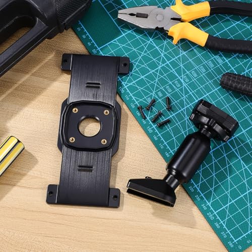Ipetboom Rearview Mirror Bracket Dash Cam Mount Kit Rear View Mirror Holder with Back Plate Panel and Screws Compatible with Hiac 2008-2011 for Stable Vehicle Installation