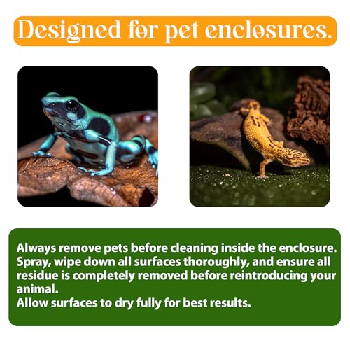CTWPets Terrarium Glass Cleaner for Bioactive Terrariums – Safe for Dart Frogs, Bearded Dragons, Geckos & More | Streak-Free, Plant & Invert Friendly Formula (1)