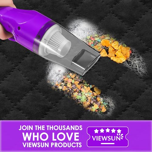 20PCS Car Cleaning Kit, Car Interior Detailing Kit with Purple High Power Handheld Vacuum, Detailing Brush Set, Windshield Cleaner, Cleaning Gel, Complete Auto Accessories for Women - color: Purple
