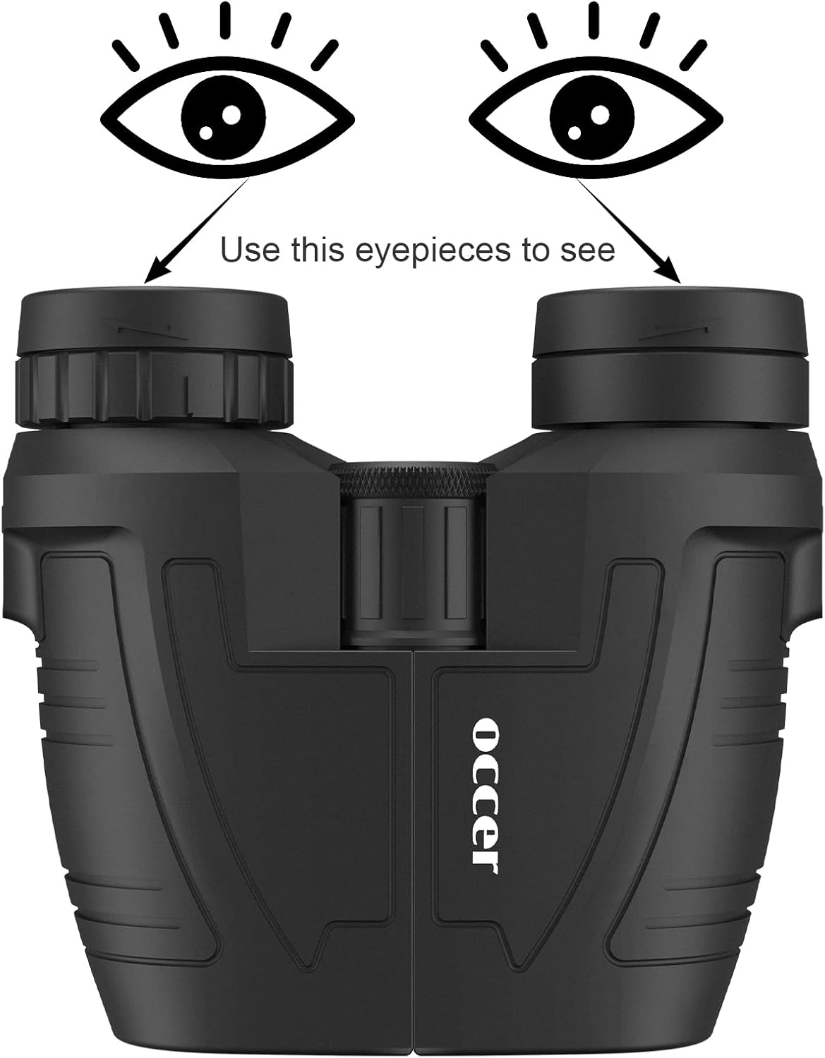 Occer 12x25 Compact Waterproof Binoculars for Adults and Kids