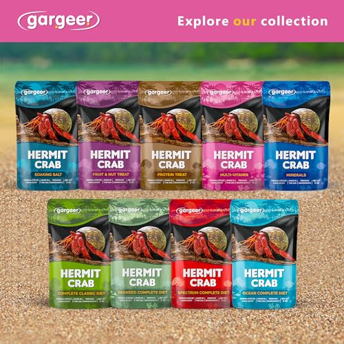 Gargeer 4oz Hermit Crab Multi-Vitamin Supplement. Premium Trace Minerals, Promote Growth, Exoskeleton Formation, Support Molting Process. Enjoy! - size: 4 Ounce (Pack of 1), style: Multi-Vitamin