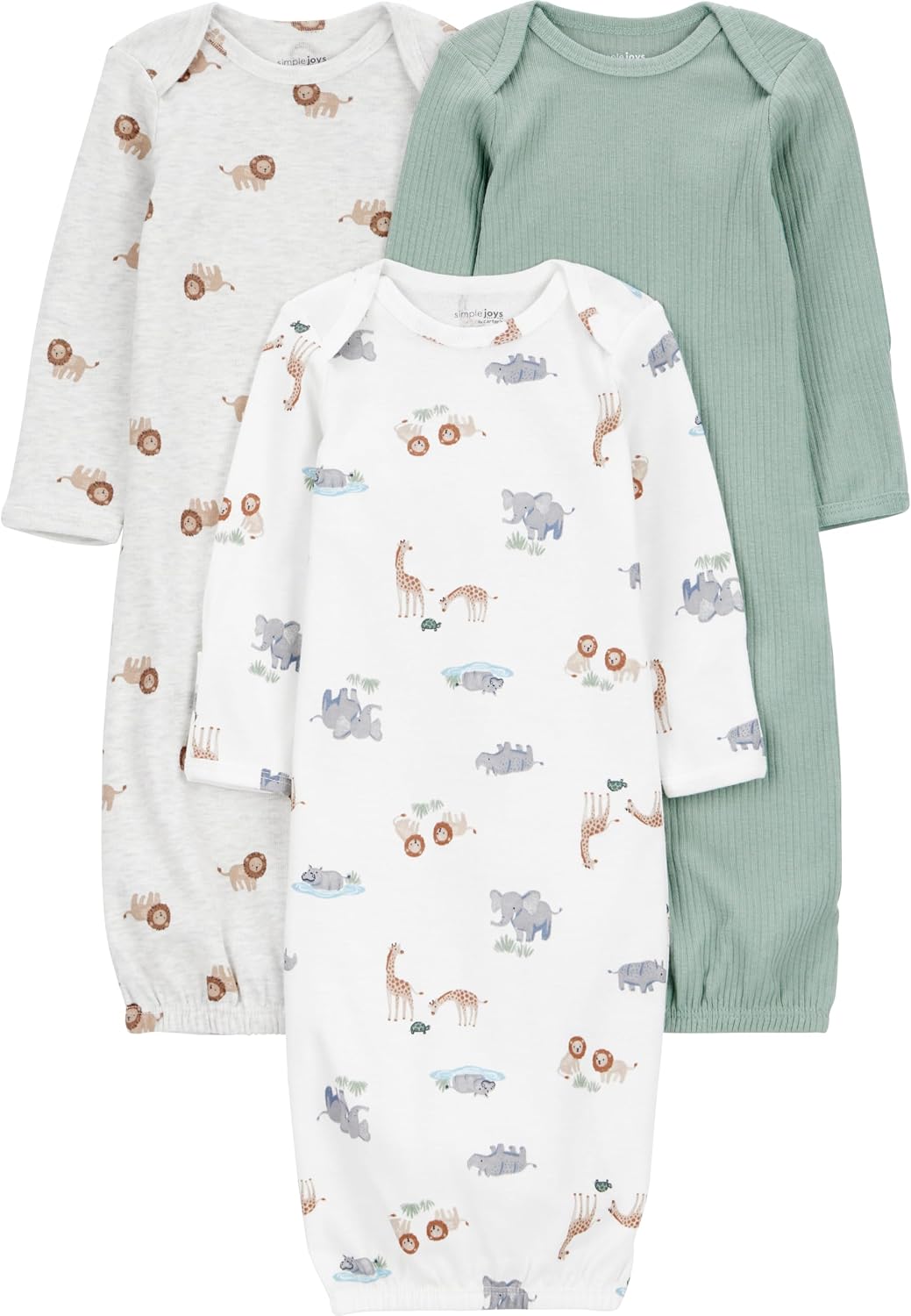 Simple Joys by Carter's Baby Boys 3-pack Cotton Sleeper Gown