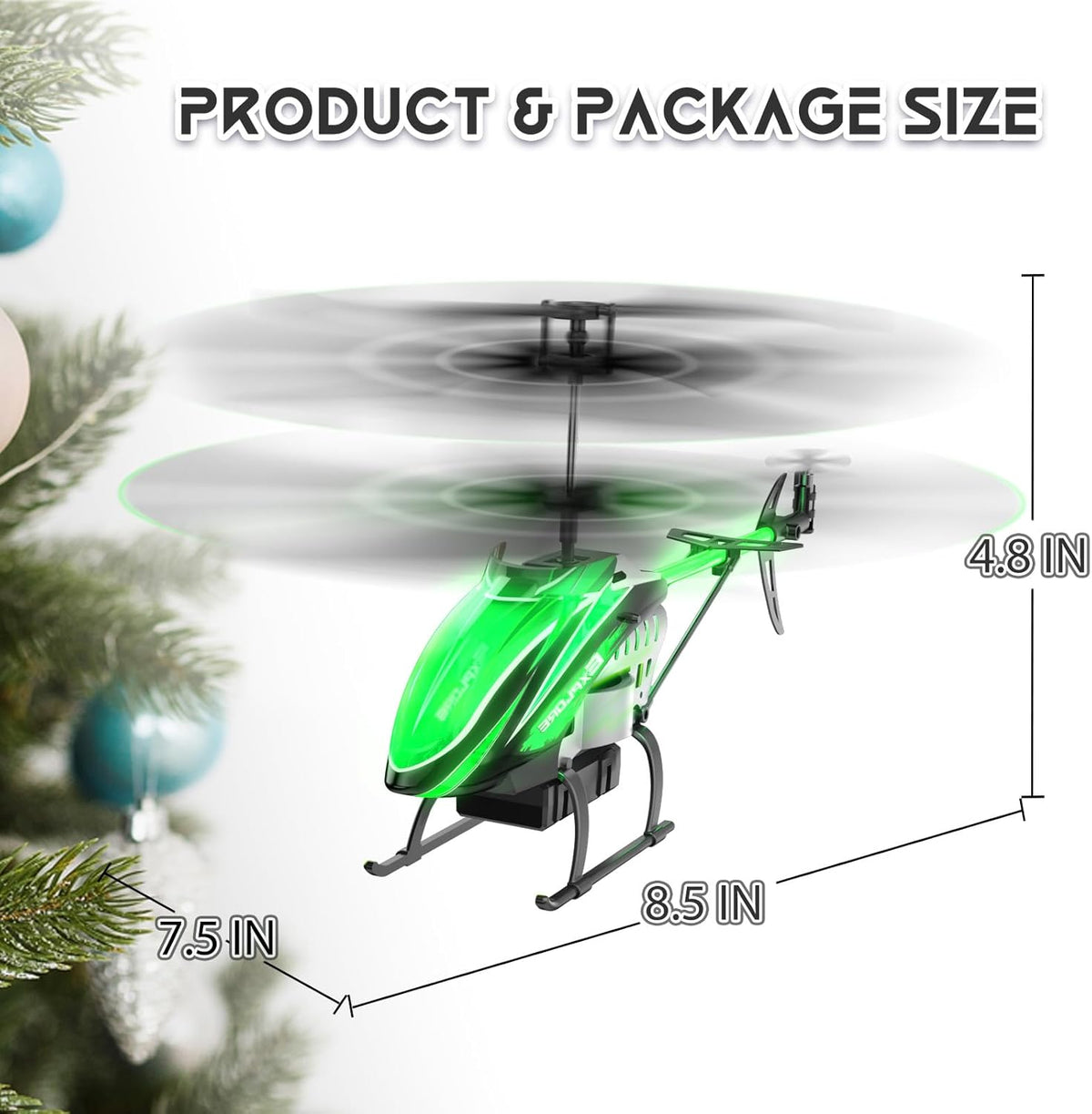 BUSSGO RC Helicopter with 30Mins Flight, 7+1 LED Light Modes, Altitude Hold, RC Toys for Boys and Girls