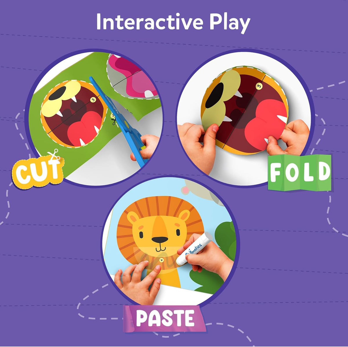 Skillmatics scissor skills activity book, 25 cutting activities for preschoolers, felt craft kit for kids aged 3-7
