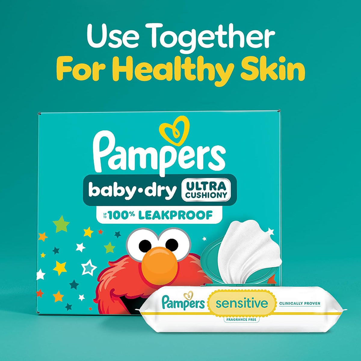 Pampers Diapers - Baby Dry - Size 6, 144 Count, Absorbent Disposable Infant Diaper (Packaging May Vary)