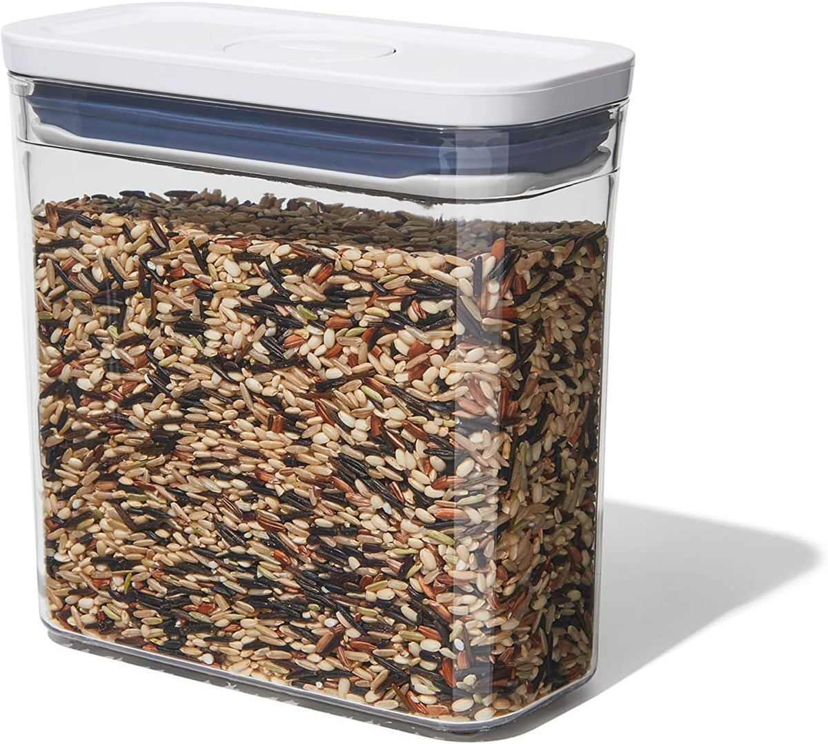 OXO Good Grips POP Container, Airtight Food Storage for Pantry, 1.7 Qt | Airtight Container for Coffee Beans, Sugar, Rice, One-Push Lid, Stackable, Dishwasher Safe, Rectangle Shape