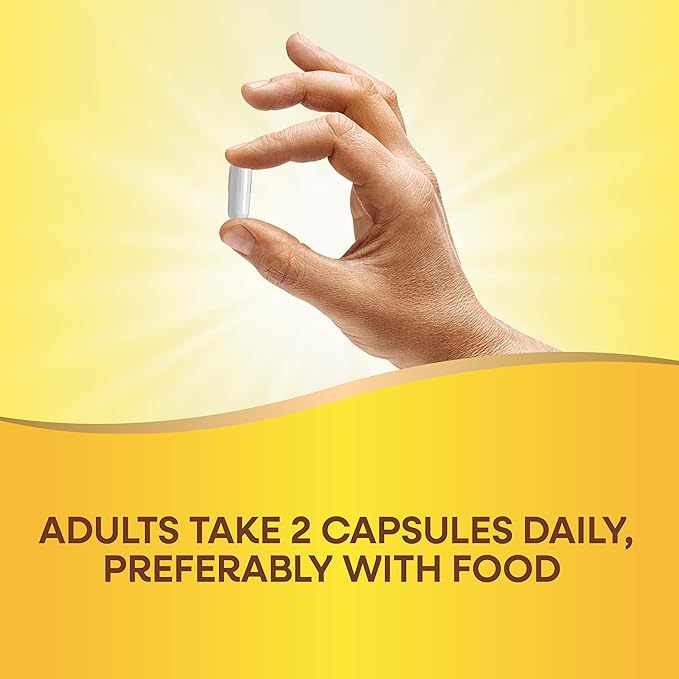 Nature's Way Choline & Inositol, Supports Brain Health & Cellular Energy*, 500 mg Choline & 500 mg Inositol per 2-capsule serving, Gluten Free, 100 Capsules (Packaging May Vary)