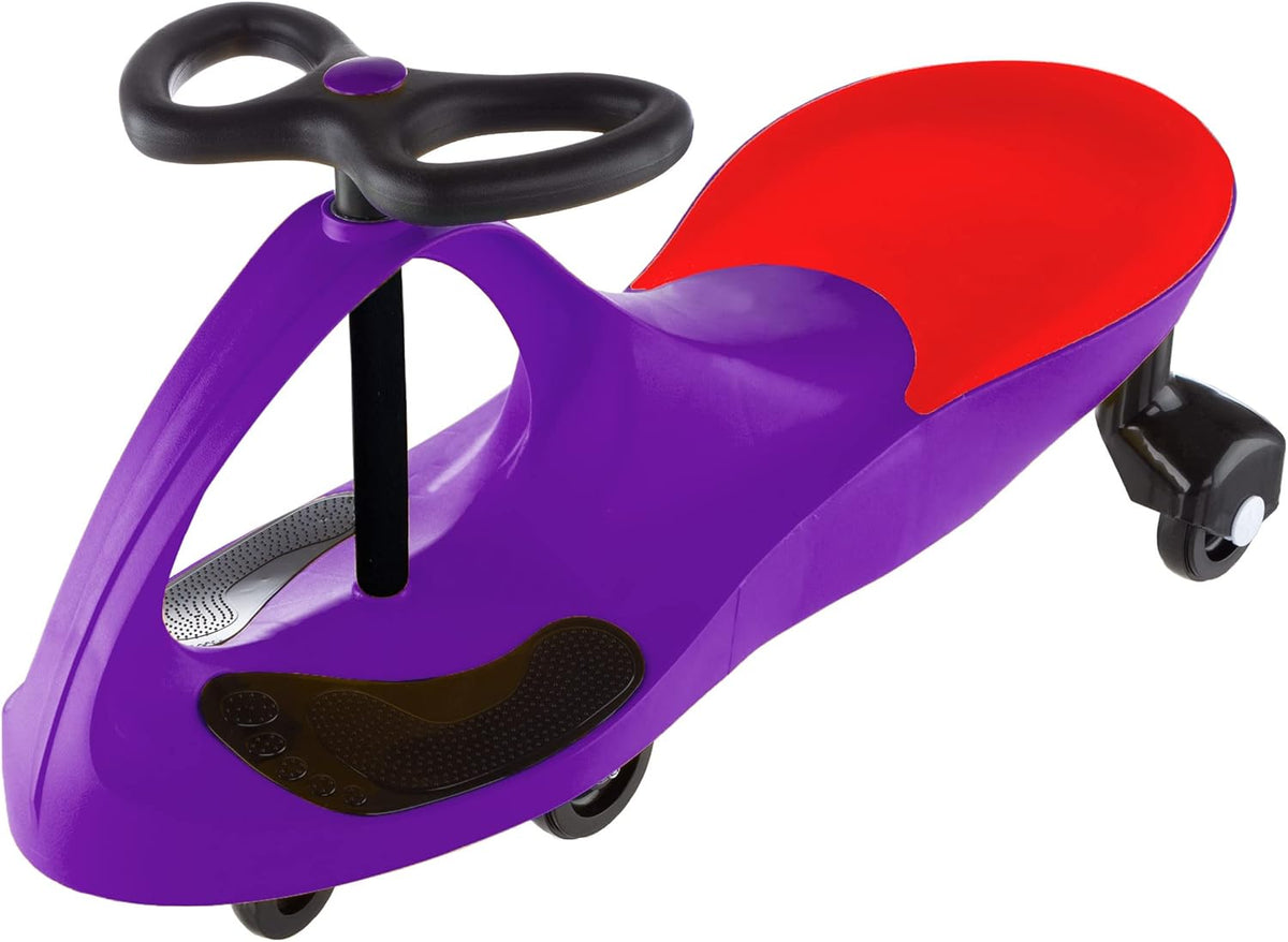Blue and Black Lil' Rider Wiggle Car Ride on Toy, No Batteries, Gears, or Pedals, Ages 3 and Up, Develops Motor Skills, Indoor or Outdoor Use