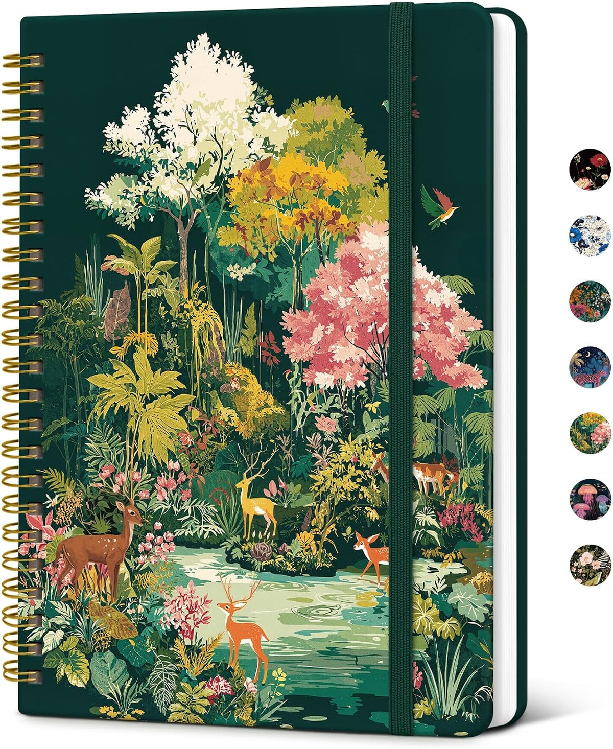 Taja Lined Spiral Notebook Journal for Women A5(5.8" × 8.3"), Cute Hardcover Notebook for Work, School & Note Taking, Pretty College Ruled Journal for Writing, 140 Pages, Sunset