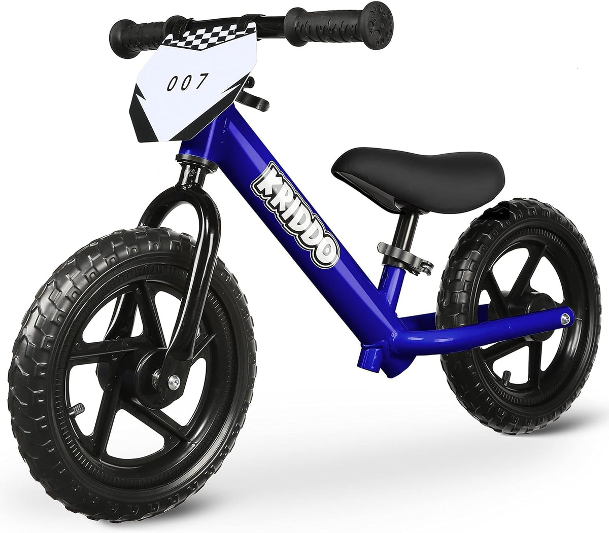 KRIDDO Toddler Balance Bike for 2-5 year olds, 12 inch push bike with customization options