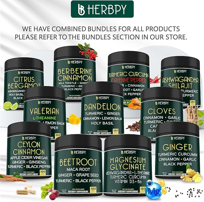 Bundle 7in1 Cloves Supplement & 5in1 Valerian Root Supplement - Support Immune, Digestion, Heart Health, Restful Night and Relaxation