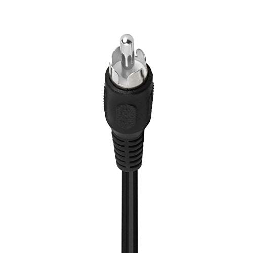 Cmple - One RCA Mono Male to Two Stereo Female Y-Cable, Plug to 2 x Jack Y-Adapter, Speaker [5 Pack] - color: 1 RCA M to 2 RCA F, size: 5 Pack