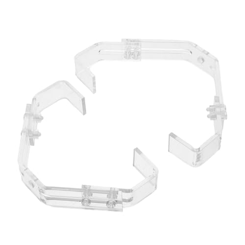 GANAZONO 2Pcs Adjustable Aquarium Lamp Clips for Reptile Terrarium Lighting Secure Glass Tank Holder Bracket with Precise Angle Adjustment