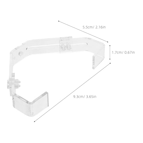 GANAZONO 2Pcs Adjustable Aquarium Lamp Clips for Reptile Terrarium Lighting Secure Glass Tank Holder Bracket with Precise Angle Adjustment