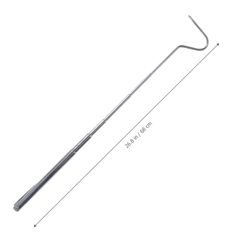 HANABASS Mini Snake Hook 27 Inch Stainless Steel Snake Stick Snake Accessories Catching Snake Handling Tool