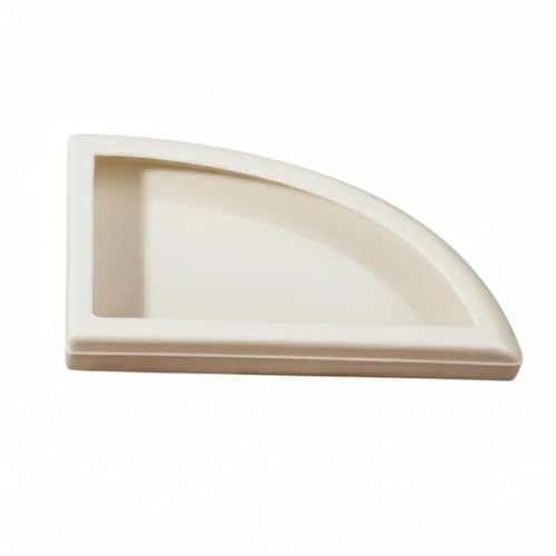 Split Design Reptile Bowl Multi-Functional Corner Reptile Food Bowl Material Terrarium Accessory, L - size: L