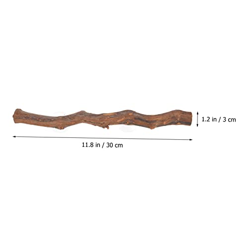 Reptile Climbing Branch Suction Cups Natural Grapevine Wood Lizard Toy for Terrarium Decor for Bearded Dragons and Geckos 12-inch Length