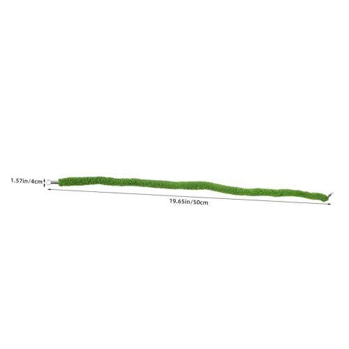 Abaodam Flexible Reptile Climbing Vines for Terrarium Tanks Bendable Artificial Vine Rope with Moss Texture Snake Tank Climbing Accessories for Jungle Scenery and Lizard Enclosures