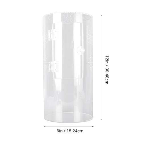 Luocute Tall Arboreal Tarantula Enclosures, Jumping Spider Terrarium Acrylic Reptile Tank 12x6x6 Inch with Front Opening Door, for Lizards Snails and Vertical Climbing Pets