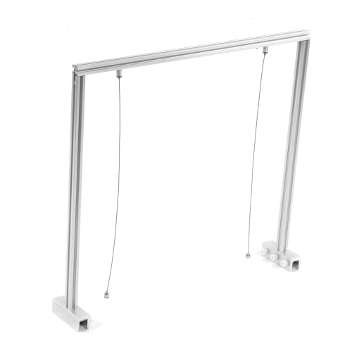 Adjustable Reptile Lamp Stand, Aluminum Alloy Hanging Light Holder for Turtle Tank Fish Aquarium, with Reinforced Base and Groove Design for Heating Lamps