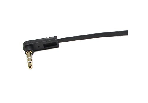 3.5mm Audio Cable, Right Angle Gold Plated 3.5mm Auxiliary Audio Stereo Male to Male Cable(0.5 Feet) (Pack of 2) - size: Compact (Pack of 2)