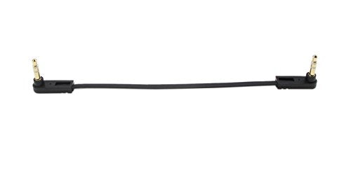 3.5mm Audio Cable, Right Angle Gold Plated 3.5mm Auxiliary Audio Stereo Male to Male Cable(0.5 Feet) - size: Compact