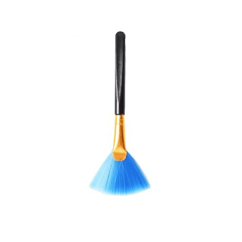 4PCS Super Soft Cleaning Fan Brush Fibre Blue 12.5cm Cleaning Computer Keyboard Dust Lens Mobile Phone Razor Cleaning Brush Display Electronics Crevice Cleaning