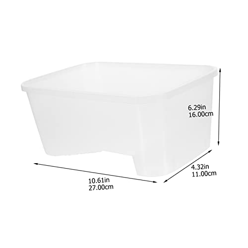 Turtle Tank Reptile Box with Basking Platform Durable Plastic Turtle Case for Breeding and Feeding for Tortoises and Frogs Container