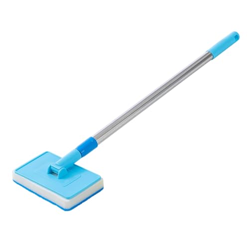 Tank Cleaning Scrubber Brush, with Foldable Brush Head, 55cm, Aquarium Algae Scraper, Aquariums Cleaning Kit, Long Handle Design, for Aquarium Algae Betta Fish Tank Turtle Reptile Terrarium Kitchen