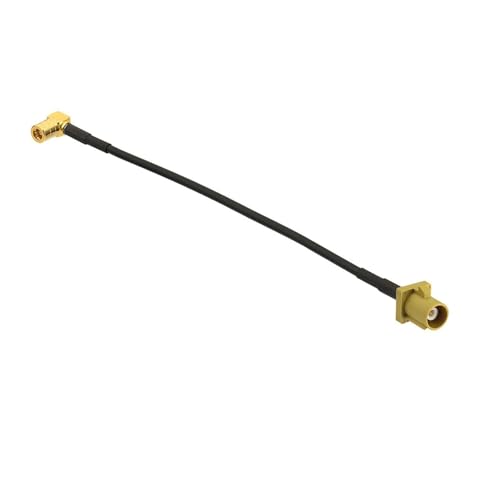Satellite Radio Antenna Adapter Cable 15cm 6 inch Fakra K Male to SMB Female Right Angle Vehicle Stereo FM AM Radio Antenna Extension Cable for Sirius XM Car Radios Stereo Receiver Tuner