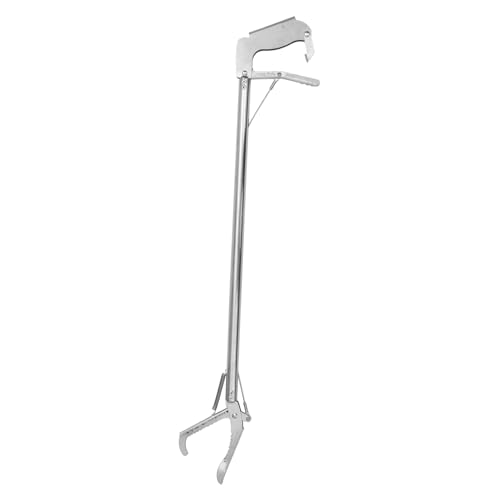 Alasum 1pc Folding Stainless Steel Snake Catcher Clamp Lock Practical Reptile Grabber Tool for Safe and Capture Gardens and Zoos
